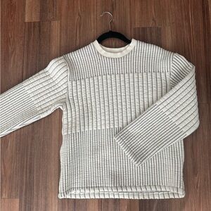 Zara Quilted Ribbed Sweatshirt